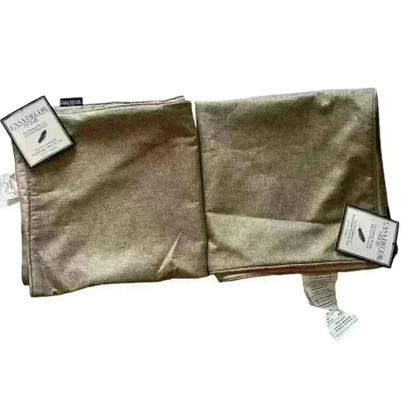 Casa Decor Pillow covers 26 by 26 Khaki/ Tan/Cream color front light pink - Picture 5 of 5